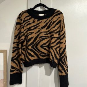 H&M animal print sweater